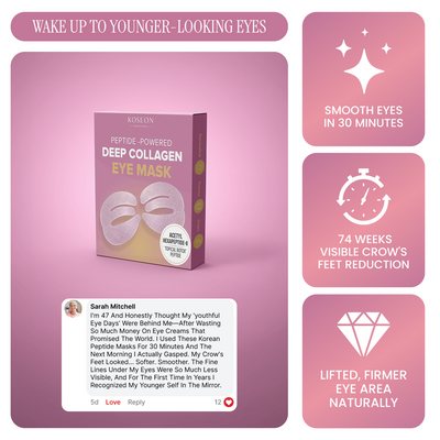 Peptide-Powered Deep Collagen Eye Mask