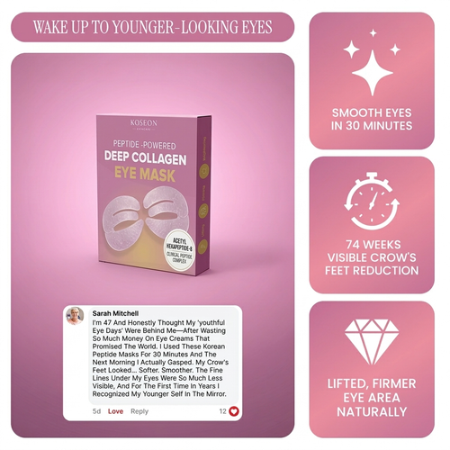 Peptide-Infused Deep Collagen Eye Mask