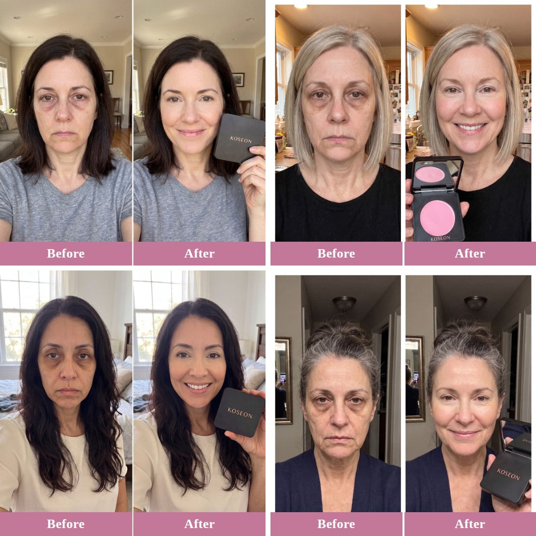 Half-face brightener demo