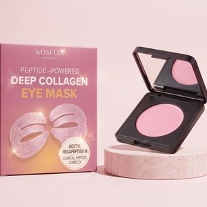 The Koseon brightener compact beside the eye mask box